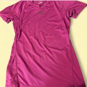 Adidas Women's Vibrant Pink Short Sleeve Tee